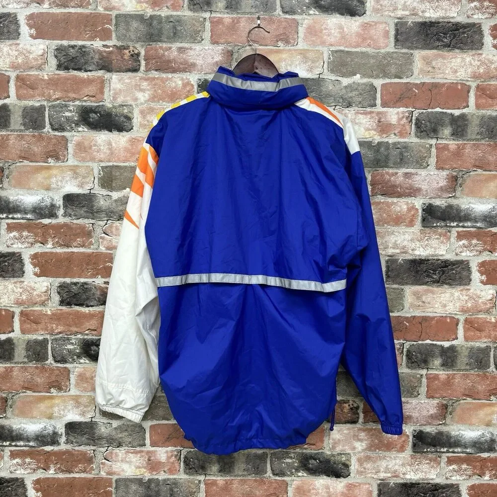 Vintage 90s Reebok Windbreaker Track Jacket Mens Small Full Zip NWOT Mesh Lined